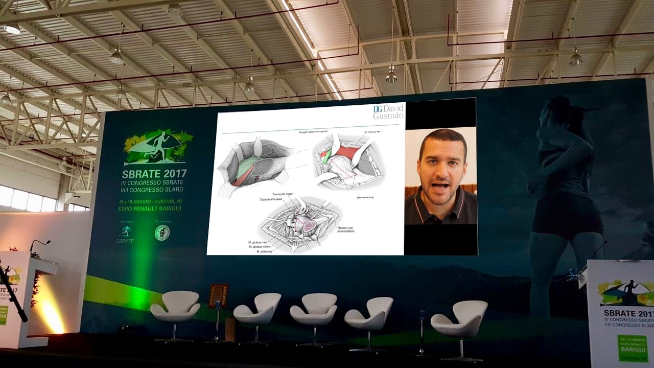 Palestra no Congresso de 2017 da Sociedade Brasileira de Artroscopia e Traumatologia do Esporte em Curitiba 2017